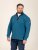 D555 Conway 1 1/4 Zip Neck Fleece Sweatshirt With Bear Logo Teal - Суичъри & cуичъри с качулка - мъжки суичъри големи размери