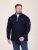 D555 Conway 2 1/4 Zip Neck Fleece Sweatshirt With Bear Logo Нейви - Суичъри & cуичъри с качулка - мъжки суичъри големи размери