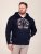 D555 Hector Adventurer Printed Zip Through Hoody Нейви - Суичъри & cуичъри с качулка - мъжки суичъри големи размери