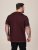 D555 Baldwin Grumpy Old Man Club Print Crew Neck T-shirt Burgundy/ Black Twist - Тениски - мъжки тениски големи размери