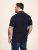 D555 Reid AOP Polo With Jacquard Collar, Pocket And Cuffs Нейви - Поло тениски - мъжки тениски с яка големи размери