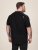 D555 Potts Jersey Polo With Jacquard Collar & Cuffs Черно - Поло тениски - мъжки тениски с яка големи размери