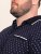 D555 Reid AOP Polo With Jacquard Collar, Pocket And Cuffs Нейви - Поло тениски - мъжки тениски с яка големи размери