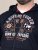 D555 Hector Adventurer Printed Zip Through Hoody Нейви - Суичъри & cуичъри с качулка - мъжки суичъри големи размери