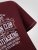 D555 Baldwin Grumpy Old Man Club Print Crew Neck T-shirt Burgundy/ Black Twist - Тениски - мъжки тениски големи размери