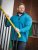 D555 Conway 1 1/4 Zip Neck Fleece Sweatshirt With Bear Logo Teal - Суичъри & cуичъри с качулка - мъжки суичъри големи размери