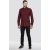 D555 Dawson Textured Shirt Dark Red - Ризи - мъжки ризи големи размери
