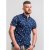 D555 Davian Hawaii Shirt Navy - Ризи - мъжки ризи големи размери