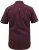D555 Hillcrest S/S Micro Ao Print Shirt Burgundy - Ризи - мъжки ризи големи размери
