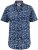 D555 Padbury Floral Ao Printed S/S Shirt Navy - Ризи - мъжки ризи големи размери