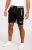 D555 Sutton Elasticated Waist Shorts With Embroidery Black - Спортни панталони & Kъси панталони - мъжки спортни панталони големи размери