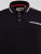 D555 Potts Jersey Polo With Jacquard Collar & Cuffs Черно - Поло тениски - мъжки тениски с яка големи размери