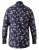 D555 Rooksey Floral Print Shirt Navy - Ризи - мъжки ризи големи размери