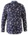 D555 Rooksey Floral Print Shirt Navy - Ризи - мъжки ризи големи размери