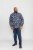 D555 Rooksey Floral Print Shirt Navy - Ризи - мъжки ризи големи размери
