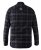 D555 Harwich Flannel Check Shirt Black - Ризи - мъжки ризи големи размери