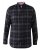 D555 Harwich Flannel Check Shirt Black - Ризи - мъжки ризи големи размери