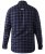 D555 Dovercourt Flannel Check Shirt Blue and Black - Ризи - мъжки ризи големи размери