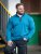 D555 Conway 1 1/4 Zip Neck Fleece Sweatshirt With Bear Logo Teal - Суичъри & cуичъри с качулка - мъжки суичъри големи размери