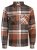 Jack & Jones Darren Flannel Overshirt кафяво - Ризи - мъжки ризи големи размери