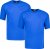 Adamo Marlon Comfort fit 2-pack T-shirt Royal Blue - Тениски - мъжки тениски големи размери