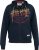 D555 WORCESTER Full Zip Hoody With Brooklyn Chest Print - Суичъри & cуичъри с качулка - мъжки суичъри големи размери