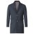 D555 Terry Checked Overcoat Charcoal - Якета - мъжки якета големи размери