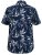 D555 FINLEY Hawaiian AO Print Shirt Navy - Ризи - мъжки ризи големи размери