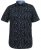 D555 BEAU S/S AO Leaf Print Shirt Navy - Ризи - мъжки ризи големи размери