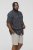 D555 BEAU S/S AO Leaf Print Shirt Navy - Ризи - мъжки ризи големи размери