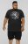 D555 CORTEX California Snake Printed Crew Neck T-Shirt Washed Black - Тениски - мъжки тениски големи размери