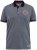 D555 KEMSTON Birds Eye Pique Polo Navy/White - Поло тениски - мъжки тениски с яка големи размери