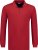 Adamo Peter Comfort fit Long sleeve Polo Red - Поло тениски - мъжки тениски с яка големи размери