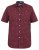D555 DUNSTABLE S/S Micro AO Print Shirt Burgundy - Ризи - мъжки ризи големи размери