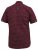 D555 DUNSTABLE S/S Micro AO Print Shirt Burgundy - Ризи - мъжки ризи големи размери