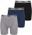 Duke Driver Boxershorts Black, Grey, Navy 3-Pack - Бельо & Бански шорти - Мъжко бельо големи размери