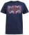 D555 DENNIS Official AC/DC Printed Crew Neck T-Shirt Navy Reno - Тениски - мъжки тениски големи размери