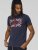 D555 DENNIS Official AC/DC Printed Crew Neck T-Shirt Navy Reno - Тениски - мъжки тениски големи размери