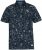 D555 ROLAND Printed Polo Shirt Navy - Поло тениски - мъжки тениски с яка големи размери