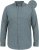 D555 RADCLIFFE Cross Hatch Soft Touch Slub Long Sleeve Shirt With Chest Patch Pocket Charcoal - Ризи - мъжки ризи големи размери