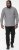 D555 RADCLIFFE Cross Hatch Soft Touch Slub Long Sleeve Shirt With Chest Patch Pocket Charcoal - Ризи - мъжки ризи големи размери