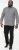 D555 RADCLIFFE Cross Hatch Soft Touch Slub Long Sleeve Shirt With Chest Patch Pocket Charcoal - Ризи - мъжки ризи големи размери