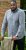D555 RADCLIFFE Cross Hatch Soft Touch Slub Long Sleeve Shirt With Chest Patch Pocket Charcoal - Ризи - мъжки ризи големи размери