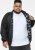 D555 MARSDEN Hybrid Knitted Jacket With Bonded Fleece Lining Black - Якета - мъжки якета големи размери