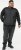 D555 MARSDEN Hybrid Knitted Jacket With Bonded Fleece Lining Black - Якета - мъжки якета големи размери