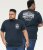 D555 GRAHAM YOSEMITE Chest And Back Printed Crew Neck T-Shirt Navy - Тениски - мъжки тениски големи размери