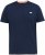 D555 SANDFORD Double Layer On Neck Ribs And Hem Waffle Textured T-Shirt Navy - Тениски - мъжки тениски големи размери