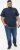 D555 SANDFORD Double Layer On Neck Ribs And Hem Waffle Textured T-Shirt Navy - Тениски - мъжки тениски големи размери