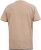 D555 SANDFORD Double Layer On Neck Ribs And Hem Waffle Textured T-Shirt Beige - Тениски - мъжки тениски големи размери