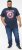 D555 ROGERS Official Captain America Printed T-Shirt Dark Navy - Тениски - мъжки тениски големи размери